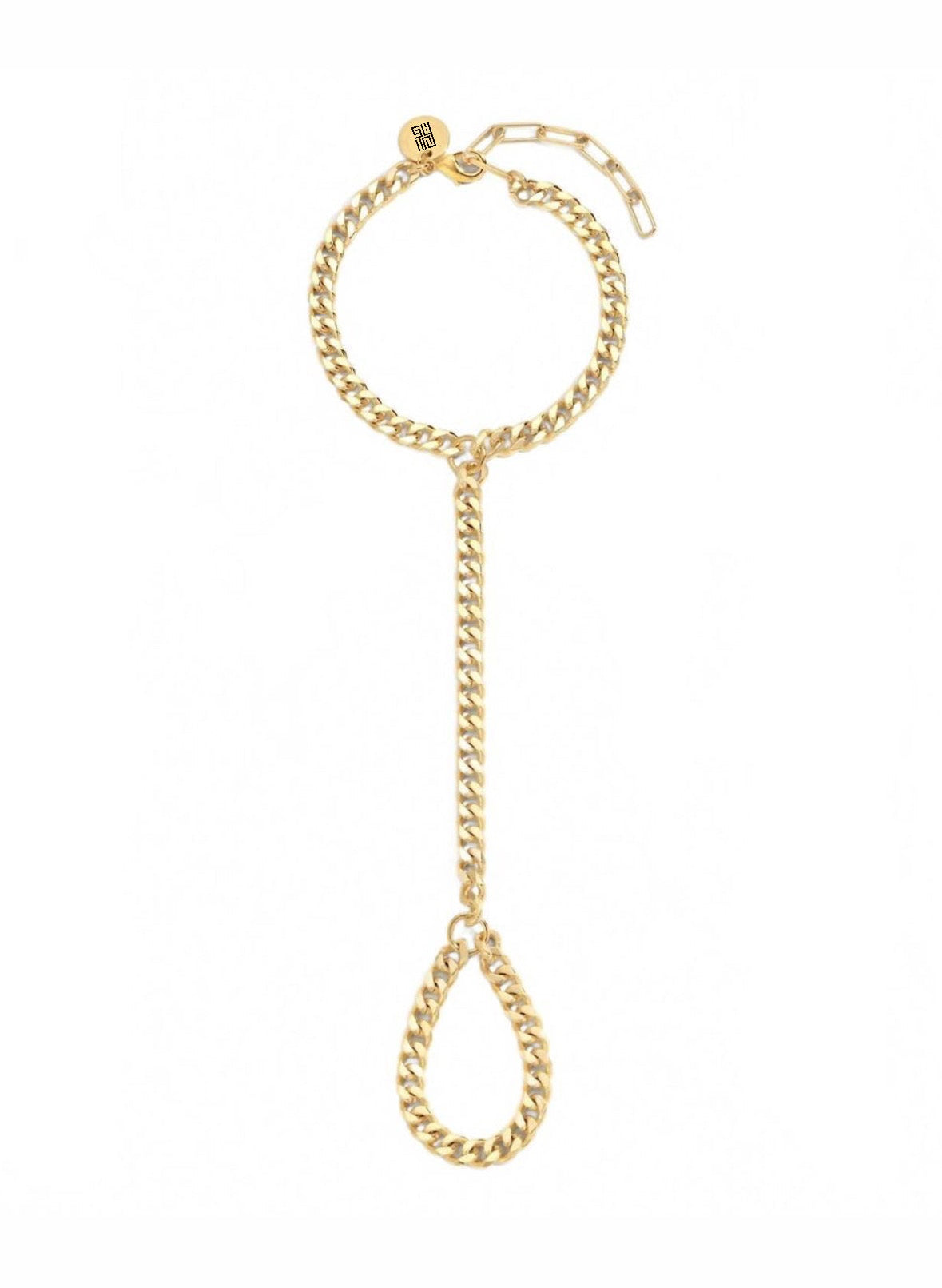 Hand Chain Ring Cuban