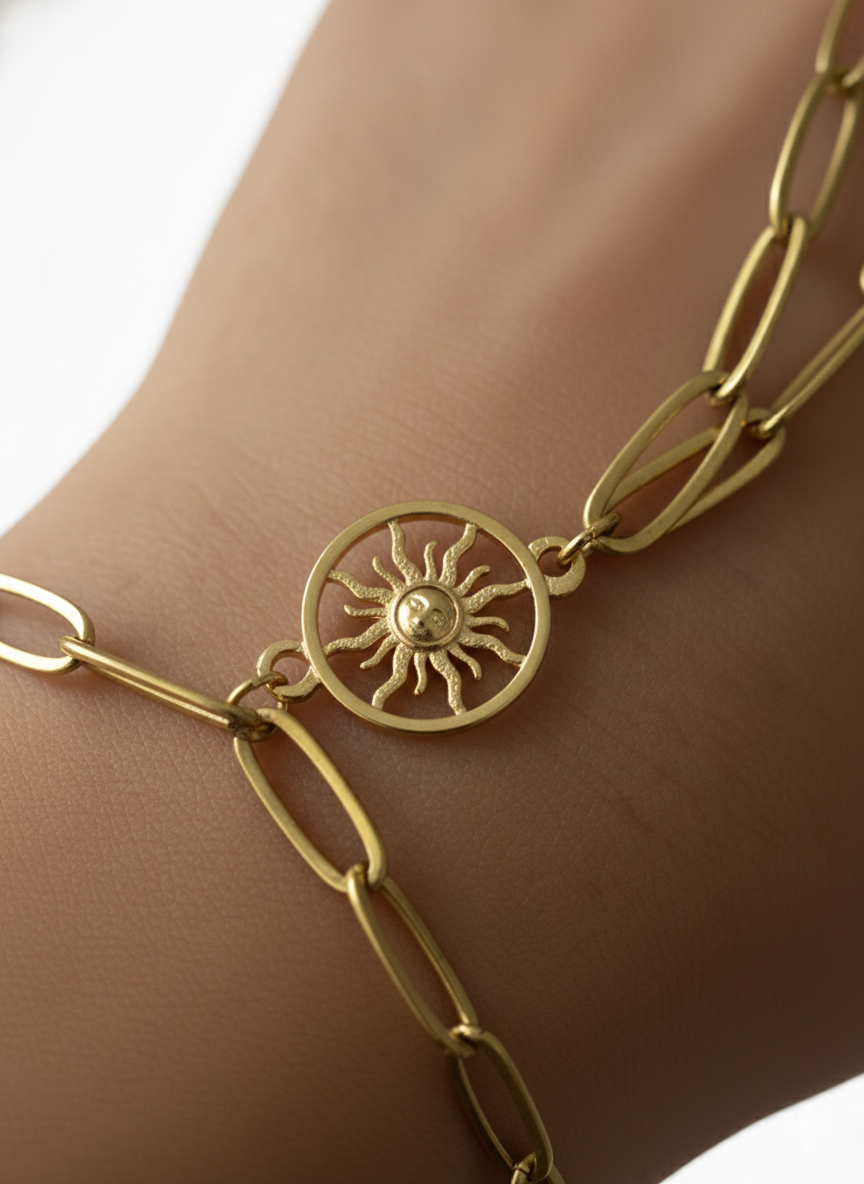 Sun hand chain