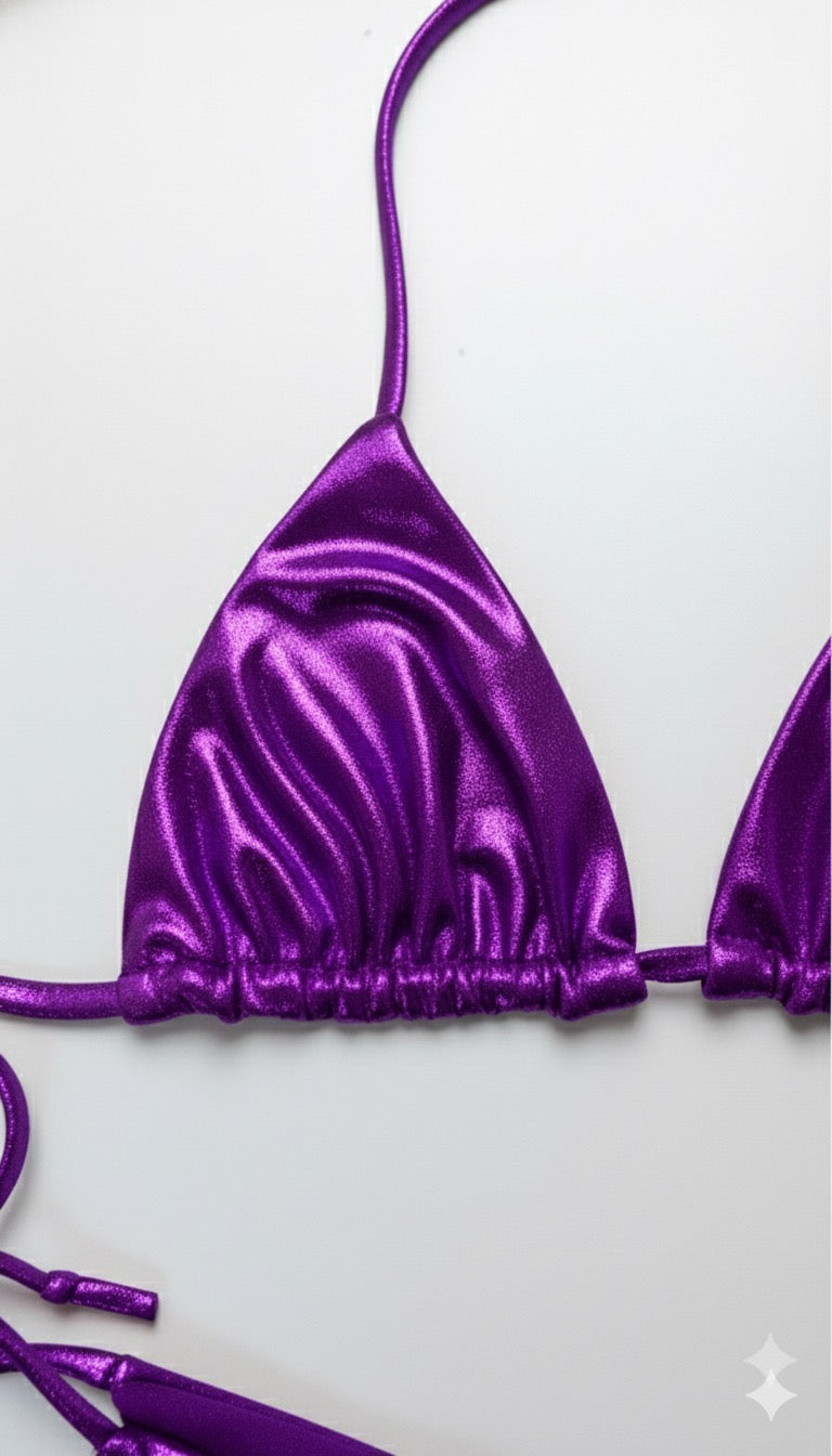 Metalic Bikini Basic Triangle