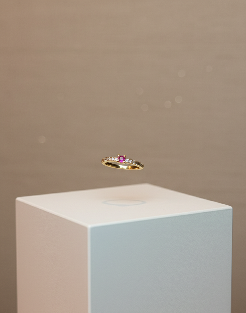 Pink Spark Ring