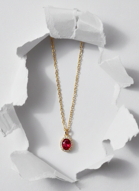 Lara Red Necklace