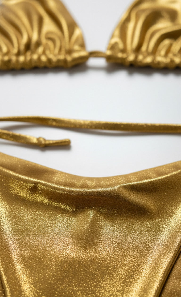 Metalic Bikini Basic Triangle