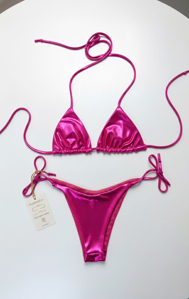 Metalic Bikini Basic Triangle