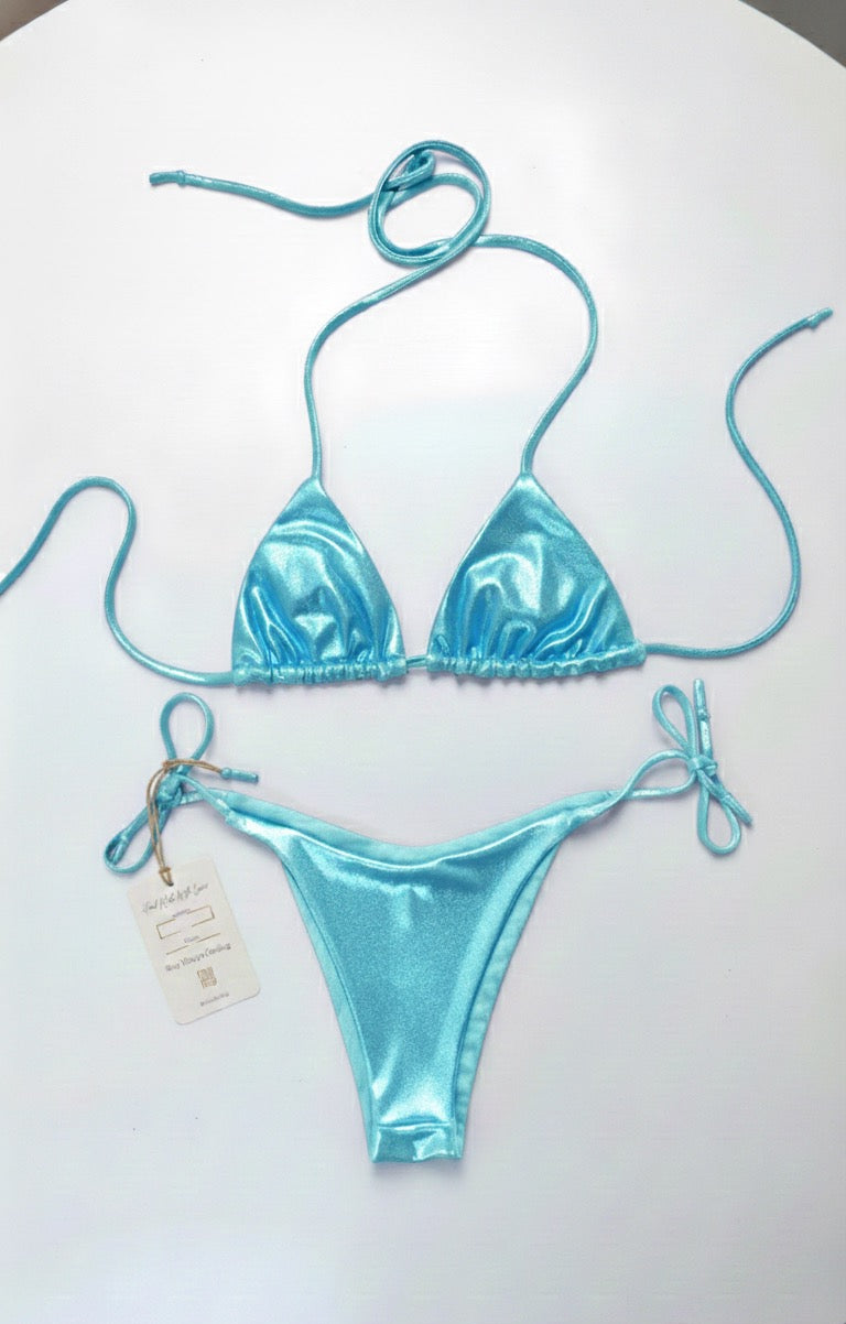 Metalic Bikini Basic Triangle