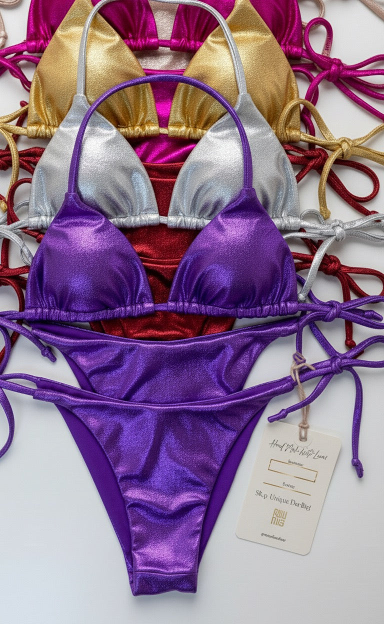 Metalic Bikini Basic Triangle