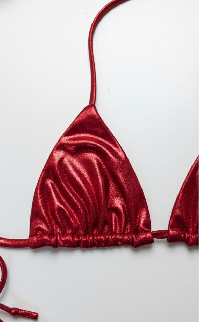 Metalic Bikini Basic Triangle
