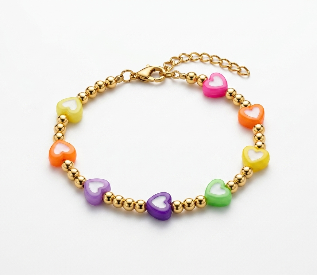 Rainbow heart Bracelet