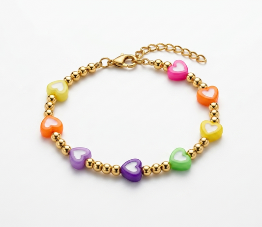 Rainbow heart Bracelet