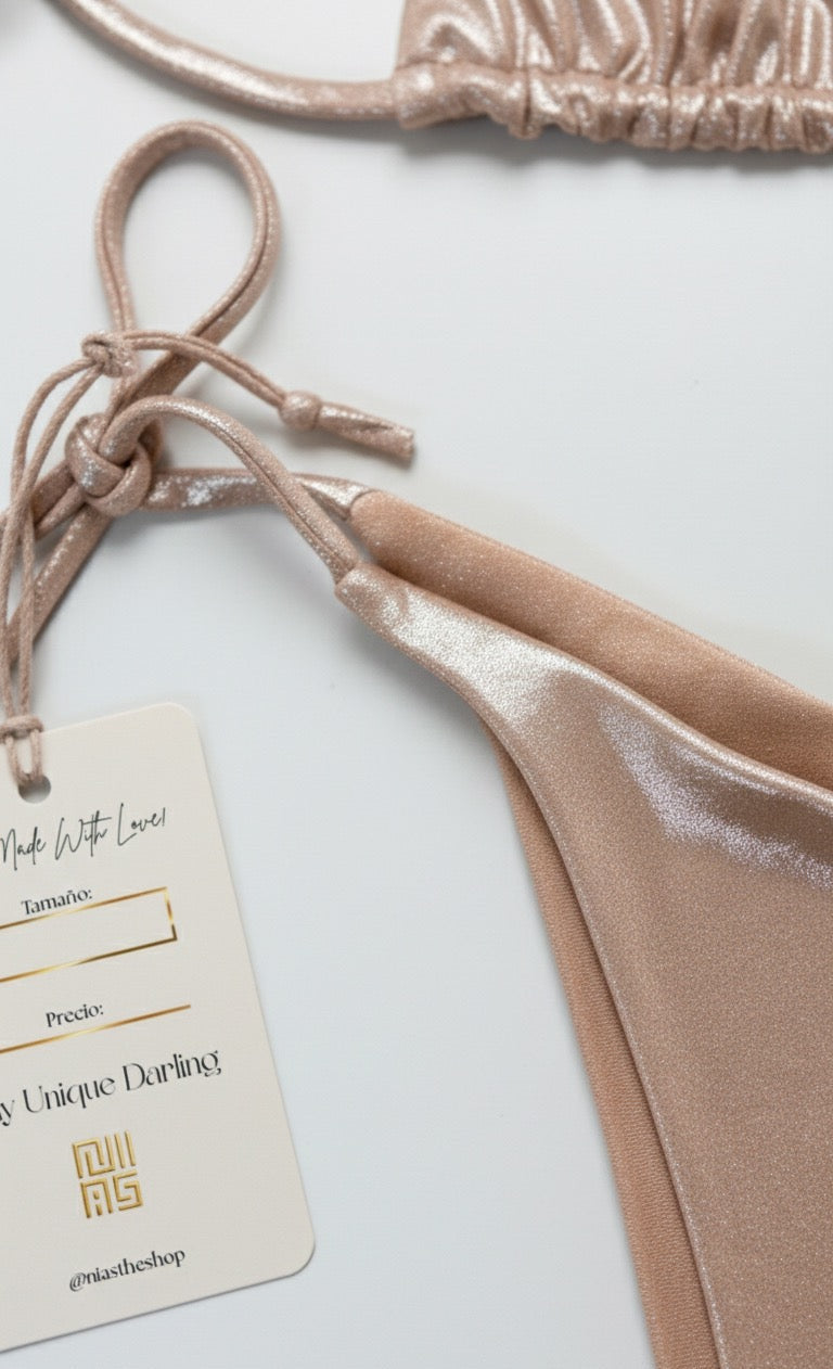 Metalic Bikini Basic Triangle