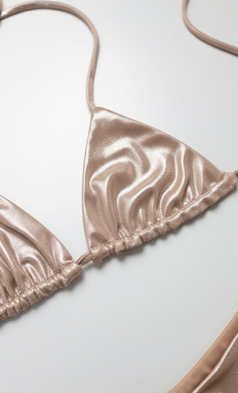 Metalic Bikini Basic Triangle