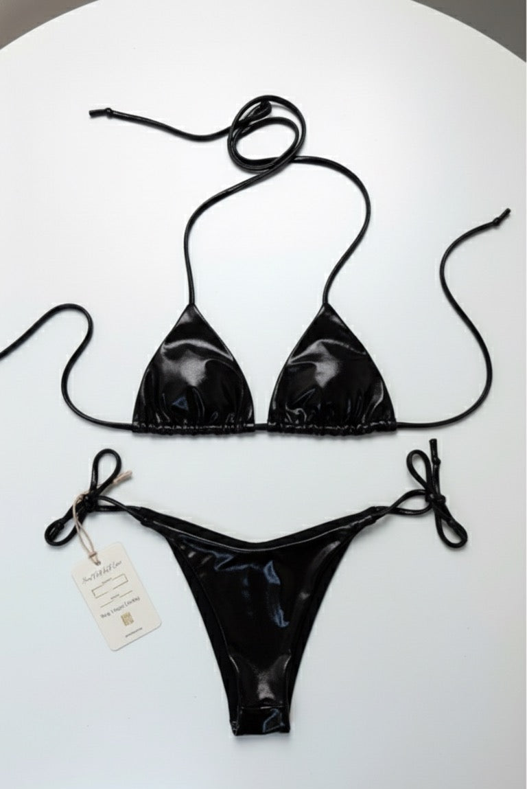 Metalic Bikini Basic Triangle